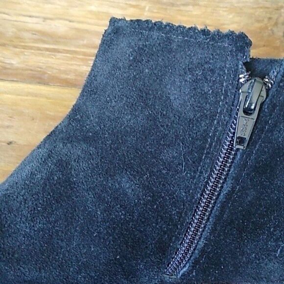 Jack Rogers Bailee Designer Soho Boho Western 90s Retro Suede Leather bootie sz7 - Picture 5 of 5